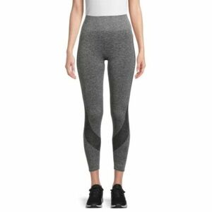 Avia Active High Rise Seamless Leggings Size L Black Gray
